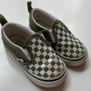 Vans Toddler Slip-On V Checkerboard Shoe